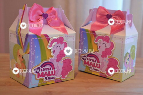 Lembrancinha My Little Pony Luxo Caixinha Milk Little Pony