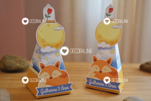 Lembrancinha Pequeno Príncipe Raposa Cone Raposa Principe