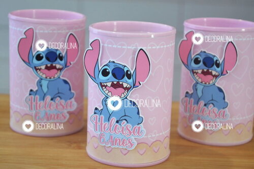 Lembrancinha Stitch Cofrinho Stitch Lilo e Stitch