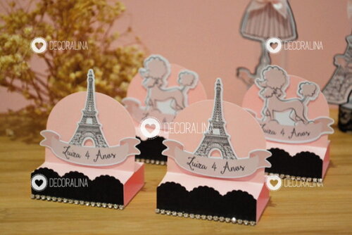 Porta Bis Duplo Paris Luxo Lembrancinha