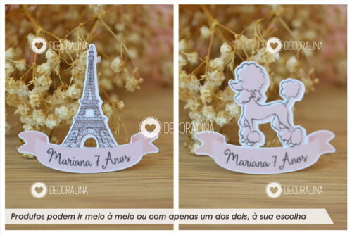 Porta Bis Duplo Paris Luxo Lembrancinha