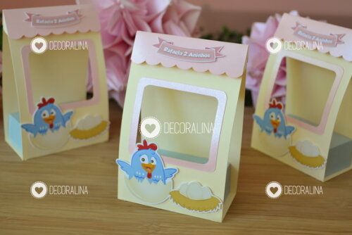 Porta Pirulito Galinha Pintadinha Lembrancinha Rosa