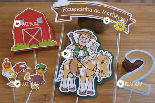 Topo de Bolo Fazenda do Zenon Cenário
