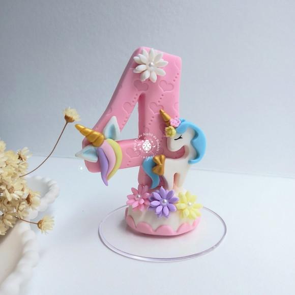 Vela de Biscuit Unicornio