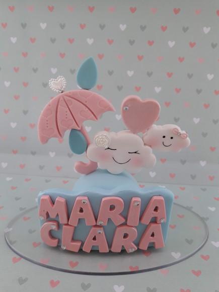 Vela de Biscuit Chuva de Amor 2