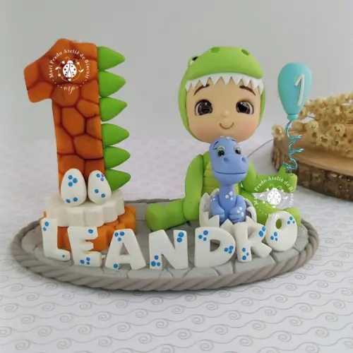 Vela de Biscuit Dinossauro Baby