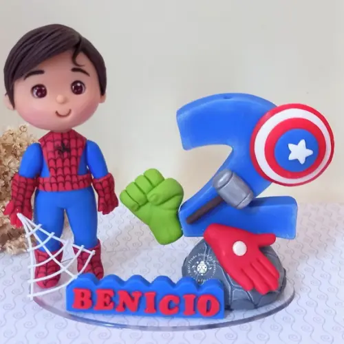 Topo de Bolo de Capitão América