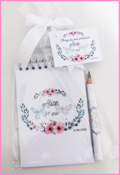 Bloquinho + Lápis Personalizado