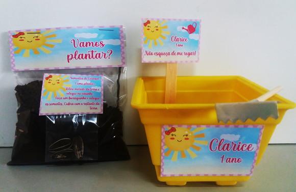 Kit Ecológico Jardineira Com Rastelo -sunshine