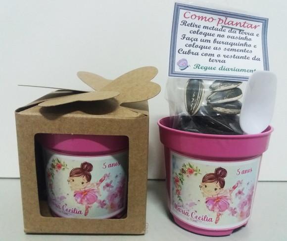 Kit Ecológico Lembrancinha Bailarina