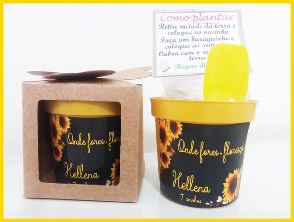 Lembrancinha para Plantar Girassol