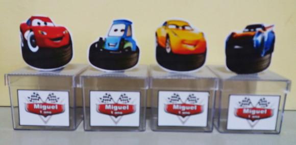 Kit Festa Carros-tubete e Caixa de Acrílico- ( 12 de Cada )