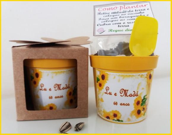 Kits Lembrancinha para Plantar Girassol