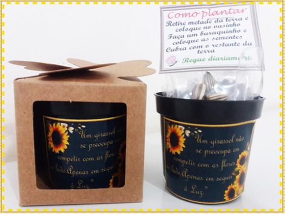 Kits Lembrancinha para Plantar Girassol