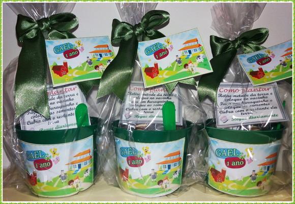Lembrança Kit Ecológico Médio Bita na Fazenda