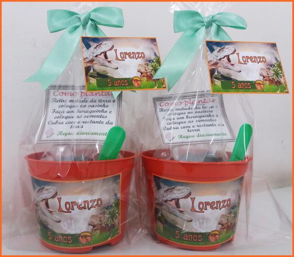 Lembrança Kit Ecológico Médio Dinossauro