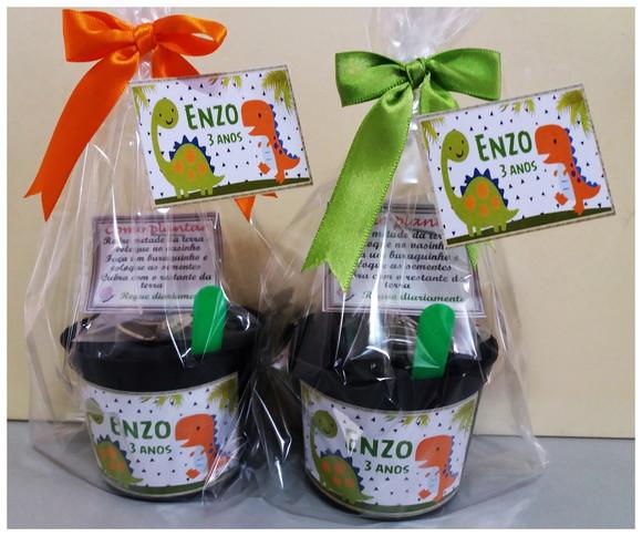 Lembrança Kit Ecológico Médio Dinossauro