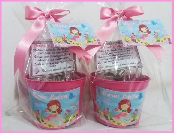 Lembrança Kit Ecológico Médio Pequena Sereia Cute