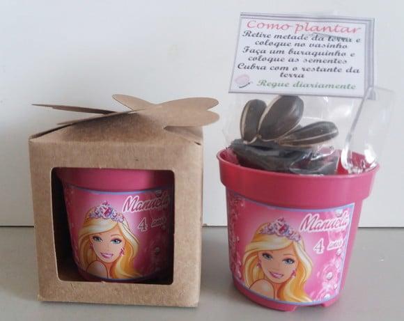 Lembrancinha para Plantar - Barbie