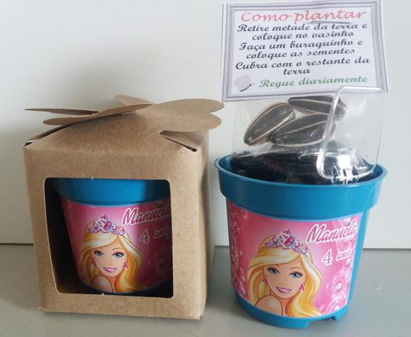 Lembrancinha para Plantar - Barbie