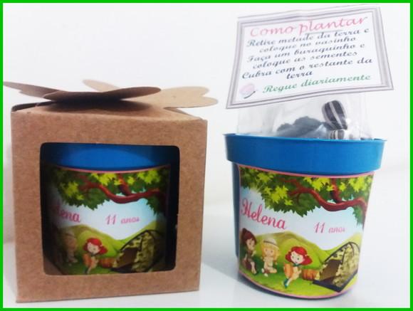 Lembrancinha para Plantar - Acampamento