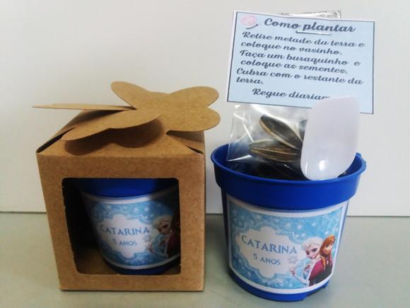 Lembrancinha para Plantar - Frozen