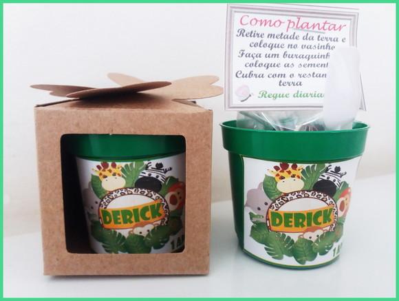 Lembrancinha para Plantar - Safari