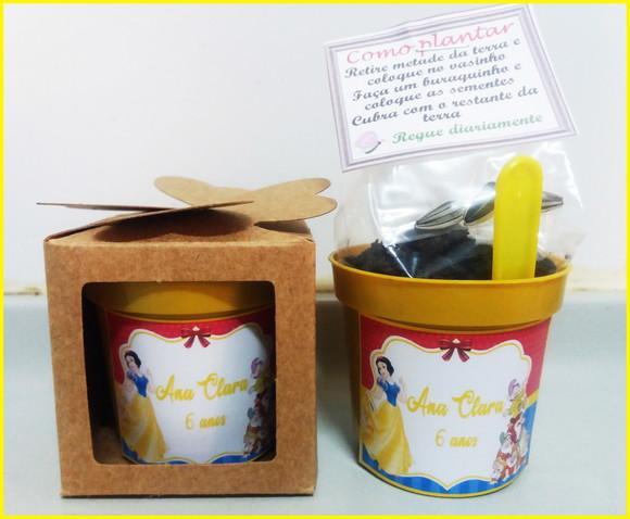 Lembrancinha para Plantar -branca de Neve