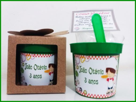 Lembrancinha para plantar -Pizzaria
