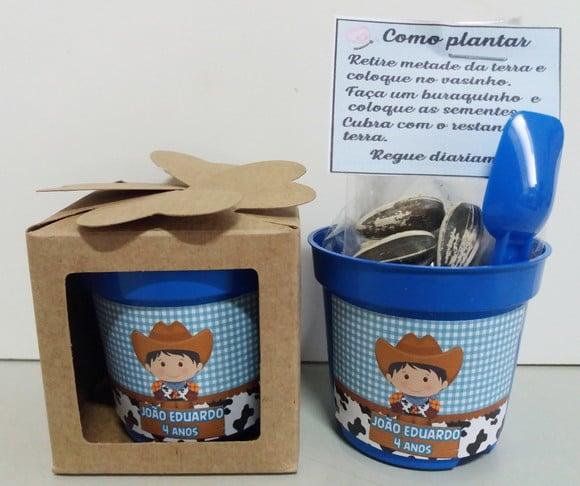 Lembrancinha para Plantar Fazendinha
