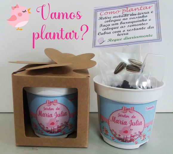 Lembrancinha para Plantar Jardim Encantado
