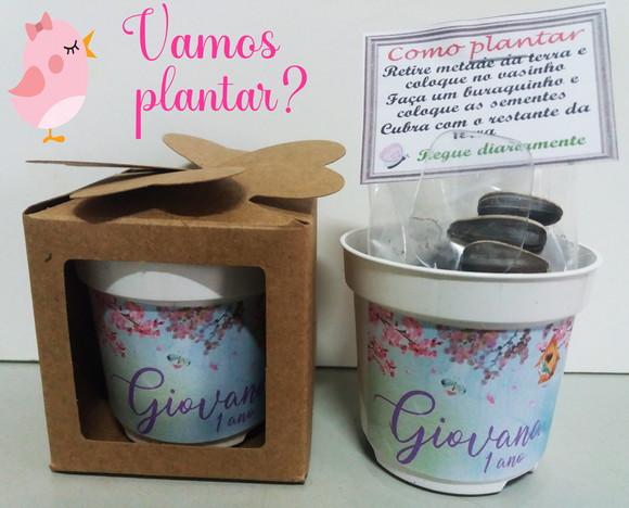 Lembrancinha para Plantar Jardim Encantado