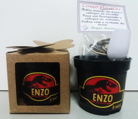 Lembrancinha para Plantar Jurassic Park