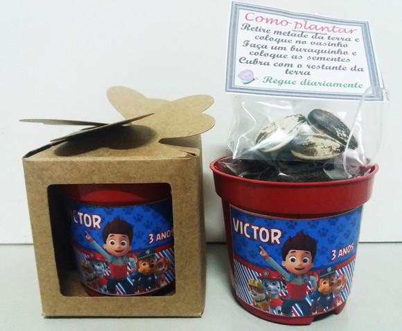Lembrancinha para Plantar Patrulha Canina