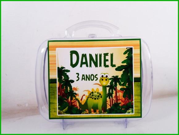 Maleta acrílica personalizada - Dinossauro