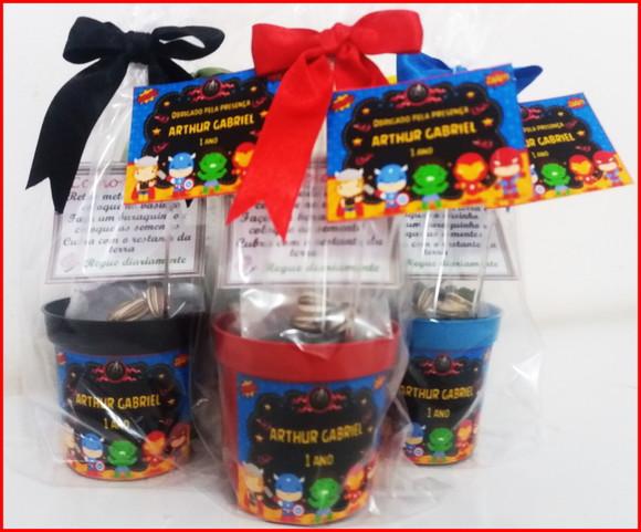 Mini Kit Ecológico Super Heróis Cute