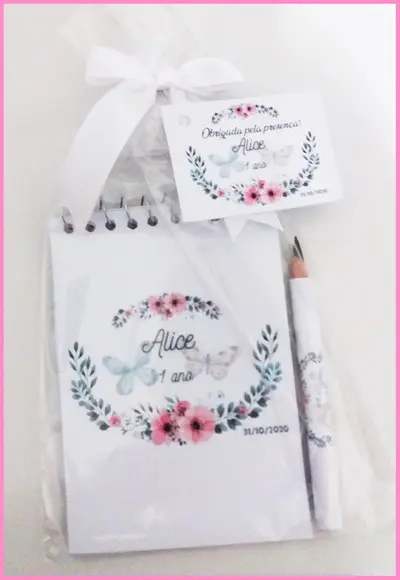 Bloquinhos+ Mini Lápis Personalizado - Todos os Temas