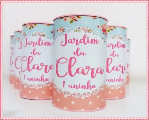 Cofrinho Personalizado Jardim Encantado