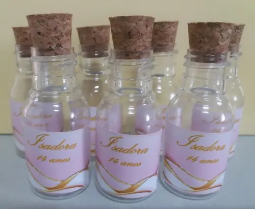 Garrafinha Pet Personalizada 30 ml + Adesivo