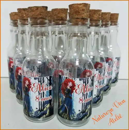 Garrafinha Pet Vazia 50 ml + Adesivo - Todos os Temas