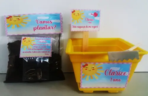 Kit Ecológico Jardineira Com Rastelo -sunshine