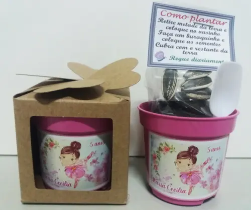 Kit Ecológico Lembrancinha Bailarina