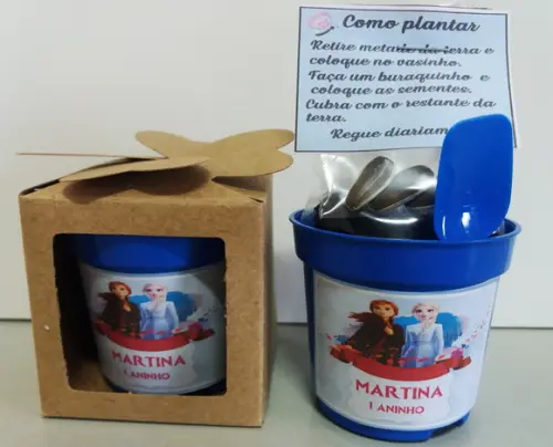 Lembrancinha para Plantar -frozen 2