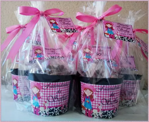 Kit Ecológico Médio Fazendinha Menina
