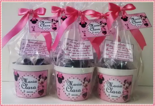 Kit Ecológico Médio Minie Rosa