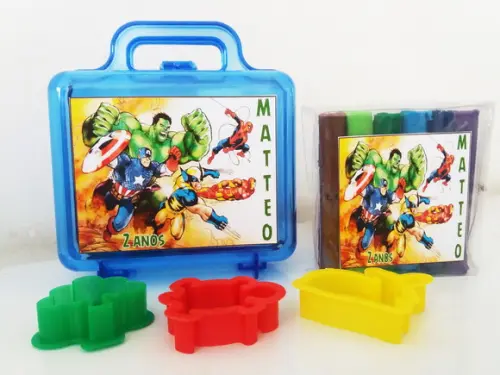 Kit Massinha na Maleta - Super Heróis