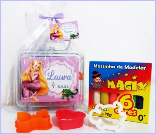 Kit Massinha na Maleta -Rapunzel