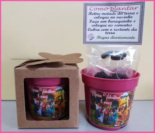 Kits Lembrancinha para Plantar - Encanto