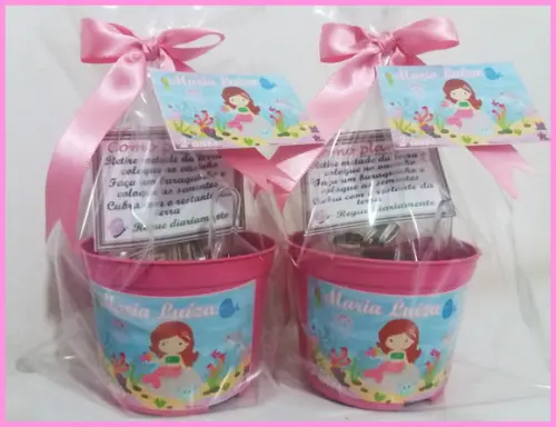 Lembrança Kit Ecológico Médio Pequena Sereia Cute