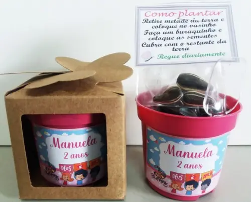 Lembrancinha para Plantar - 3 Palavrinhas